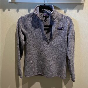 Patagonia Better Sweater 1/4 zip Pullover - lavender - size S